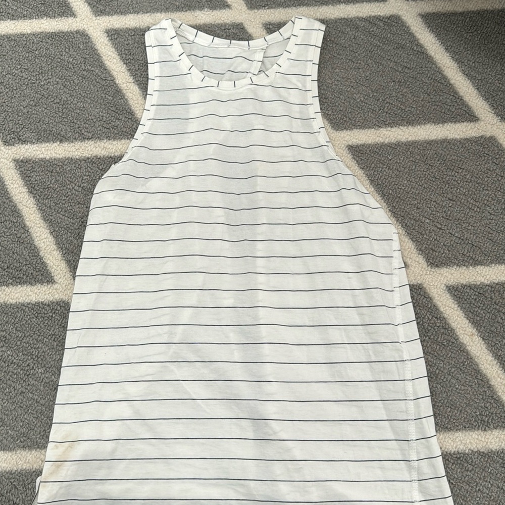 Lululemon Open Back Striped Tank in size 4